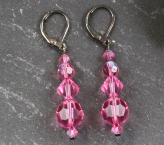 Audrey Rose Pink Earrings