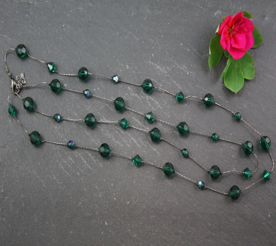 Audrey Emerald Green Necklace