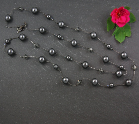 Coco Charcoal Grey Necklace